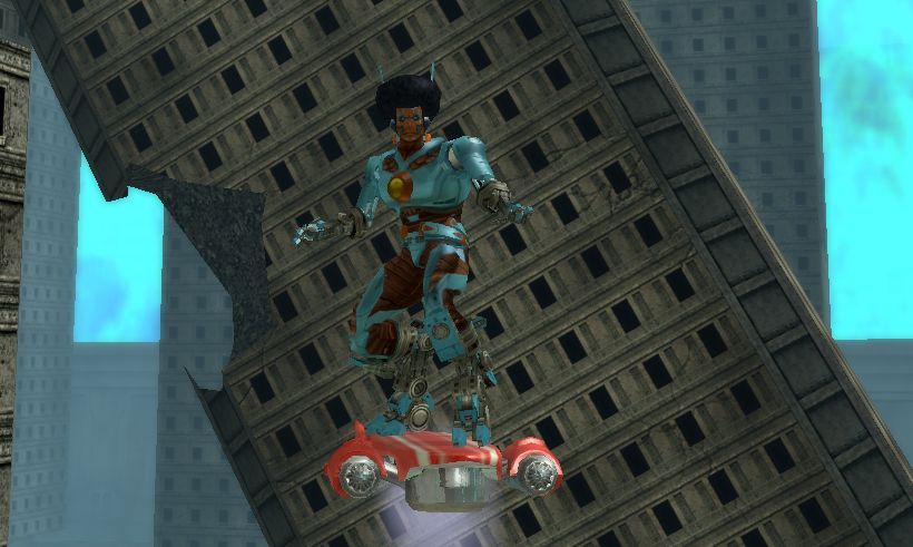 Cloying Boing, a spines/electric scrapper, flying about Boomtown