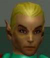 his head