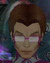 his head