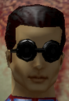his head
