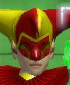 his head