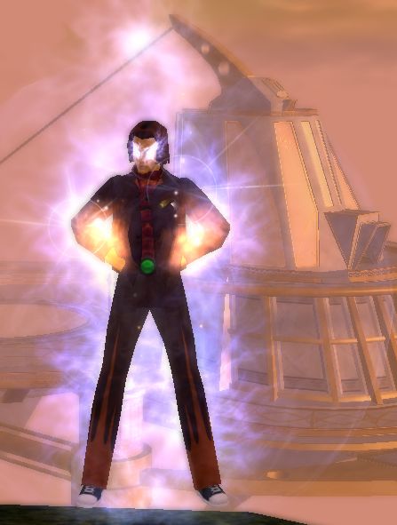 full body pose of A Sunder, a peacebringer