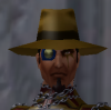 his head