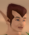 his head