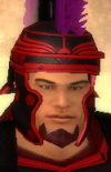his head