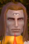 his head