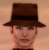 his head
