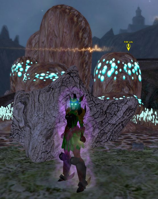 PhatLady, a natural defender, checks out First Ward's favorite picnic spot at night