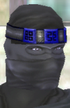 his head