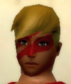 his head
