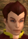 his head