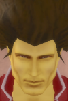 his head