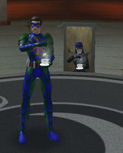 Insideous h2o, dipping his tea bag along with Midnight Club vendor
