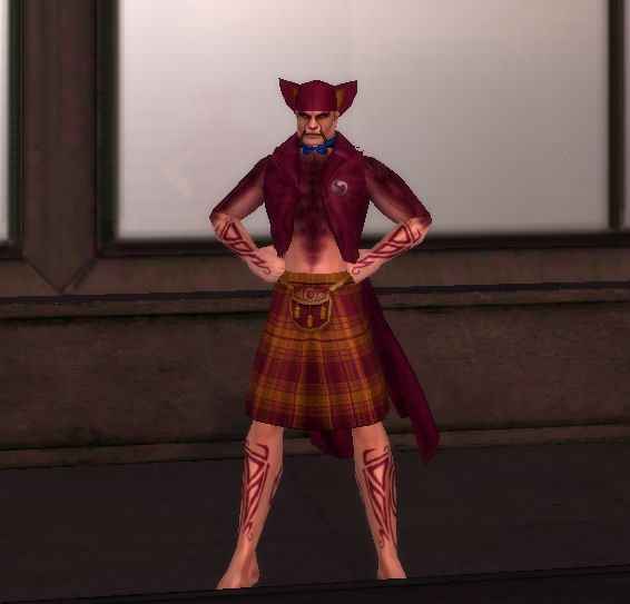 Unsalted Bitterness, a ninja/regen stalker, standing on a War Wall in RWZ