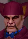 his head
