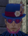 his head