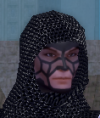 his head