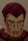 his head