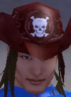 his head