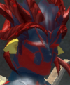 his head