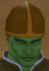 his head
