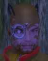 his head