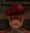 his head