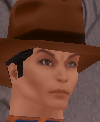 his head
