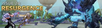 Issue 24 logo, Resurgence