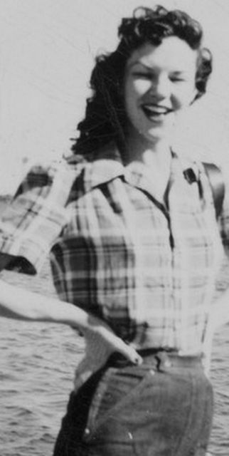 Mom at Great Salt Lake